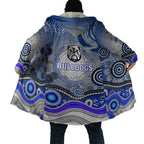 Canterbury Bankstown Bulldogs Rugby Cloak Australian Aboriginal Dot Painting Style