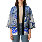 Canterbury Bankstown Bulldogs Rugby Kimono Australian Aboriginal Dot Painting Style