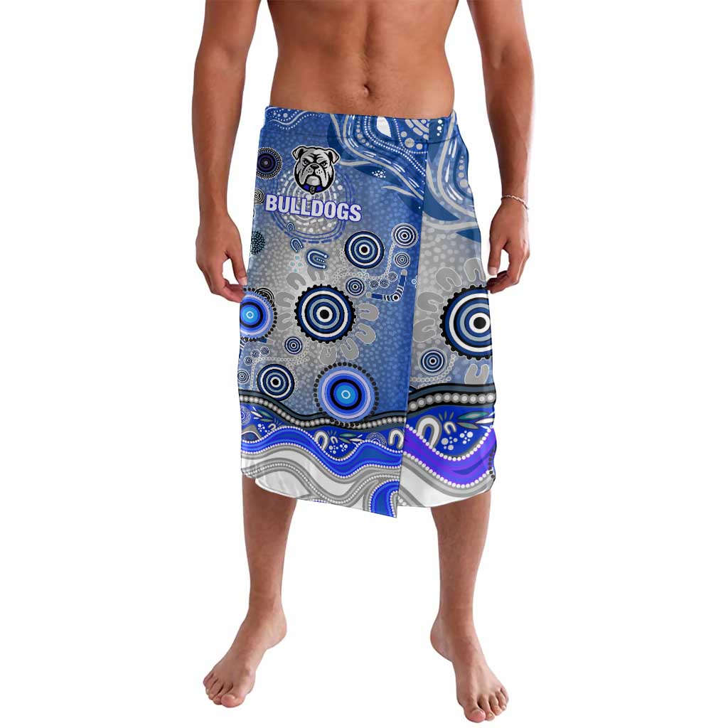 Canterbury Bankstown Bulldogs Rugby Lavalava Australian Aboriginal Dot Painting Style