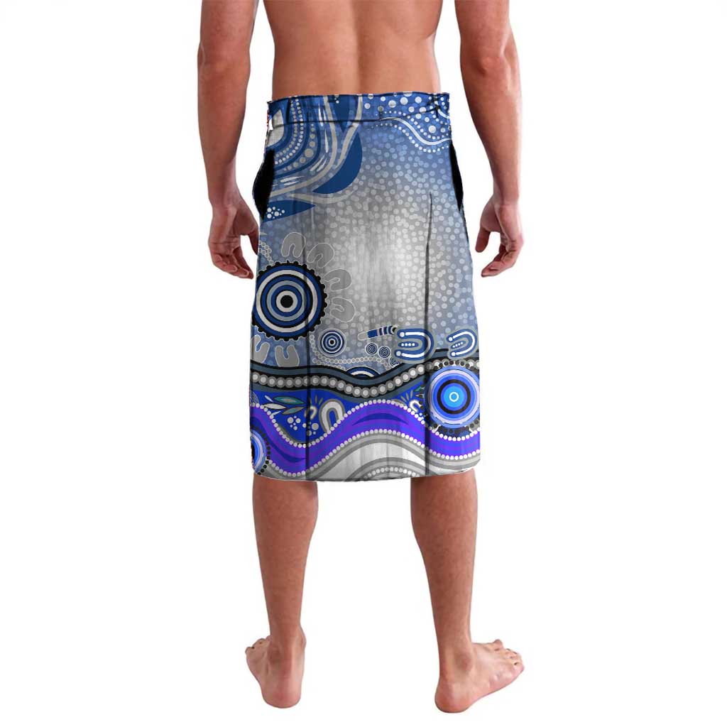 Canterbury Bankstown Bulldogs Rugby Lavalava Australian Aboriginal Dot Painting Style