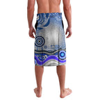 Canterbury Bankstown Bulldogs Rugby Lavalava Australian Aboriginal Dot Painting Style