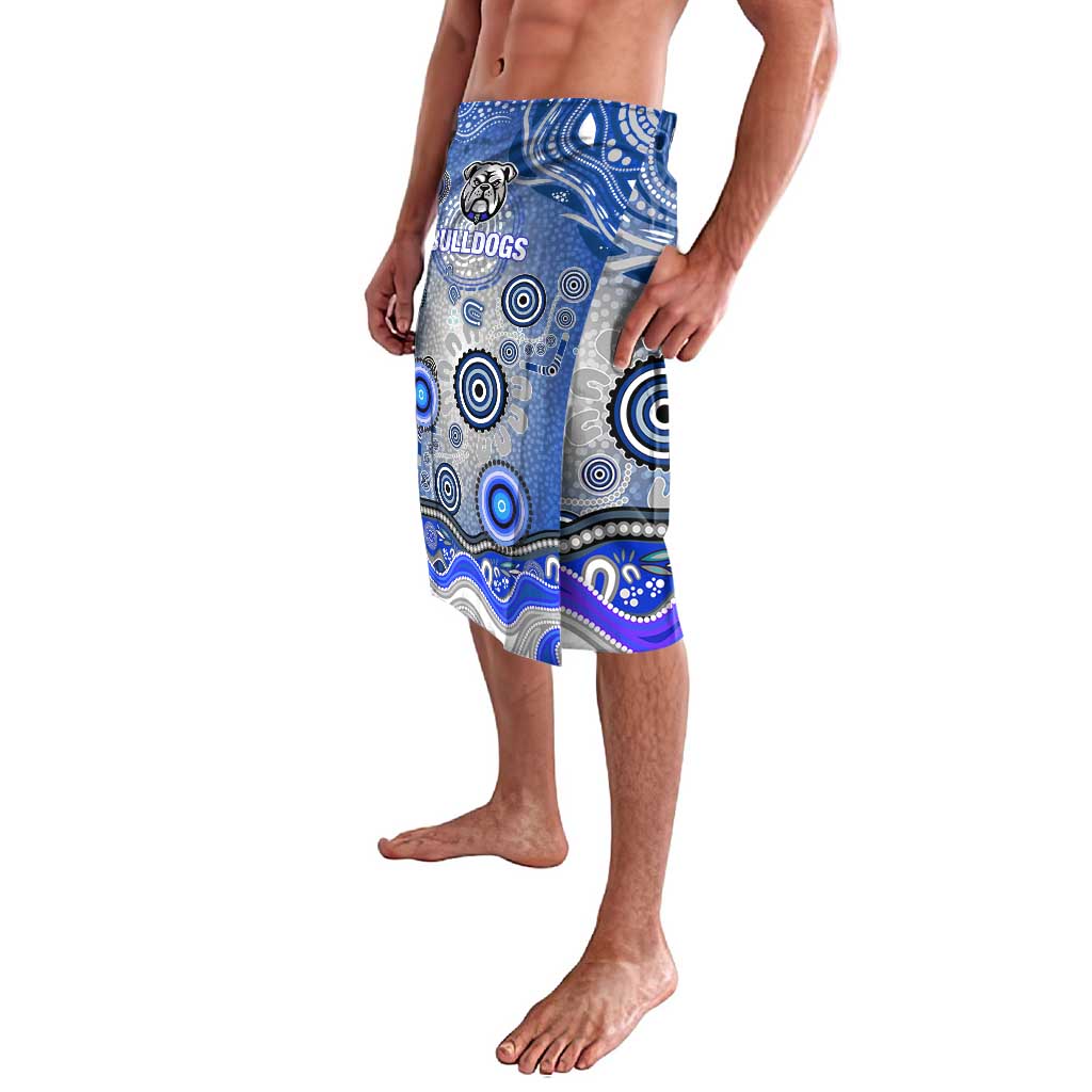 Canterbury Bankstown Bulldogs Rugby Lavalava Australian Aboriginal Dot Painting Style