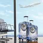 Canterbury Bankstown Bulldogs Rugby Luggage Cover Australian Aboriginal Dot Painting Style
