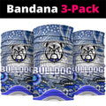 Canterbury Bankstown Bulldogs Rugby Neck Gaiter Australian Aboriginal Dot Painting Style