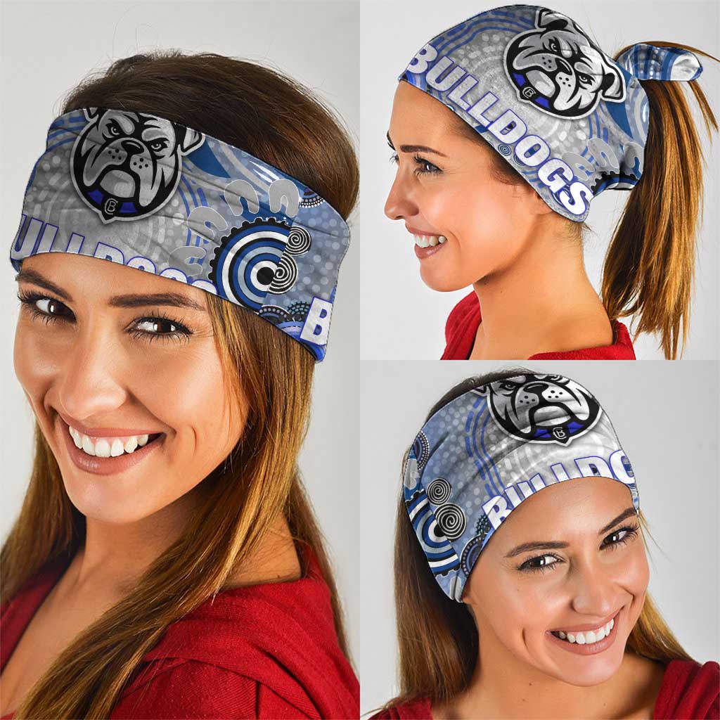 Canterbury Bankstown Bulldogs Rugby Neck Gaiter Australian Aboriginal Dot Painting Style