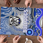 Canterbury Bankstown Bulldogs Rugby Puzzle Australian Aboriginal Dot Painting Style