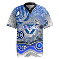 Canterbury Bankstown Bulldogs Rugby Rugby Jersey Australian Aboriginal Dot Painting Style