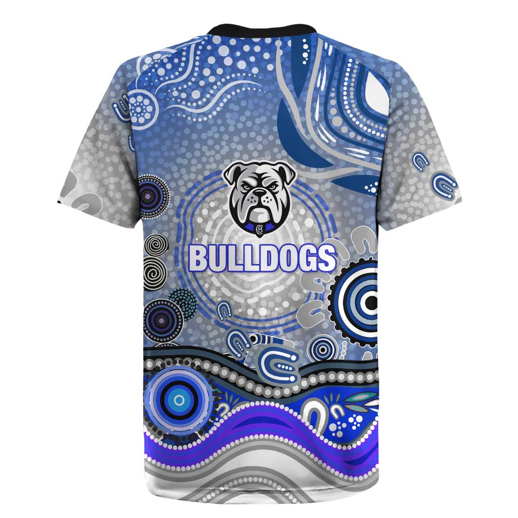 Canterbury Bankstown Bulldogs Rugby Rugby Jersey Australian Aboriginal Dot Painting Style