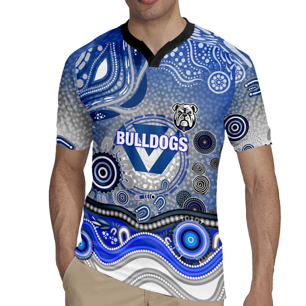 Canterbury Bankstown Bulldogs Rugby Rugby Jersey Australian Aboriginal Dot Painting Style