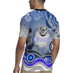 Canterbury Bankstown Bulldogs Rugby Rugby Jersey Australian Aboriginal Dot Painting Style