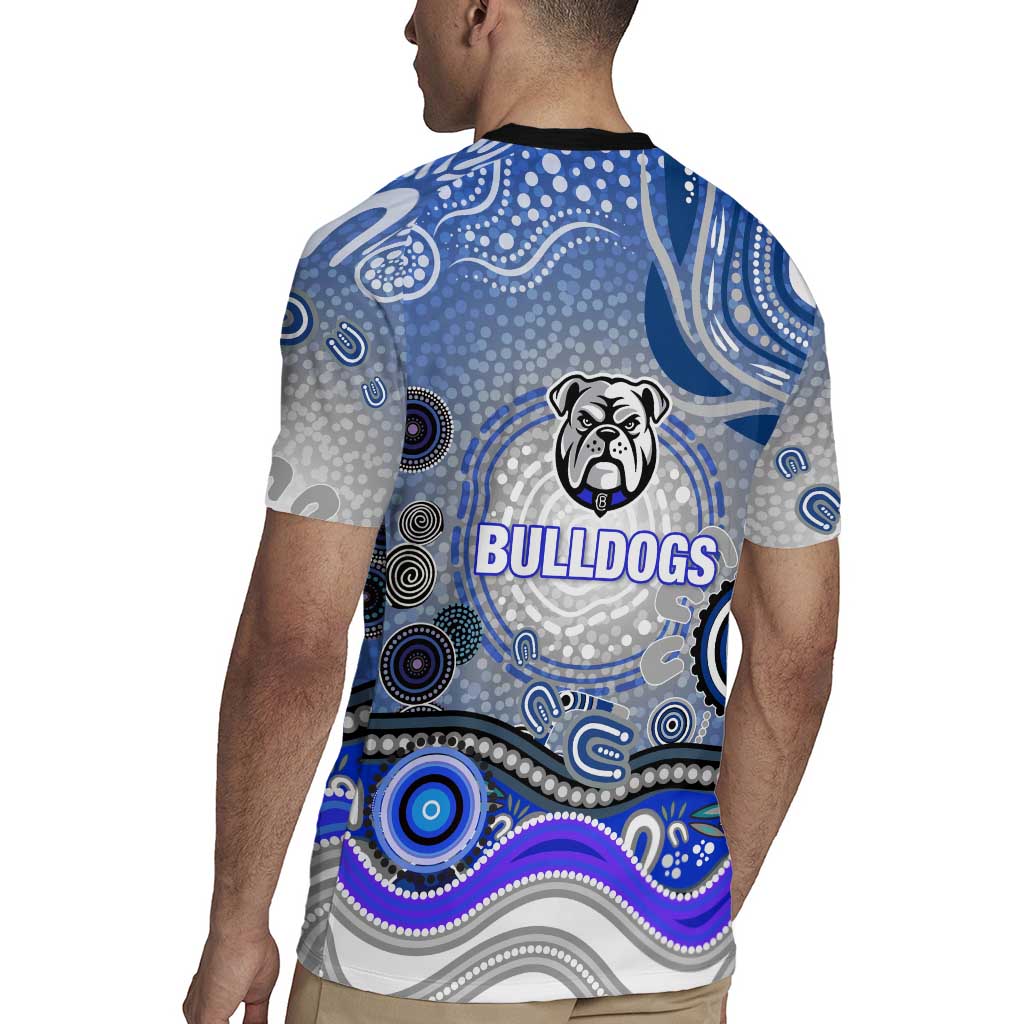 Canterbury Bankstown Bulldogs Rugby Rugby Jersey Australian Aboriginal Dot Painting Style