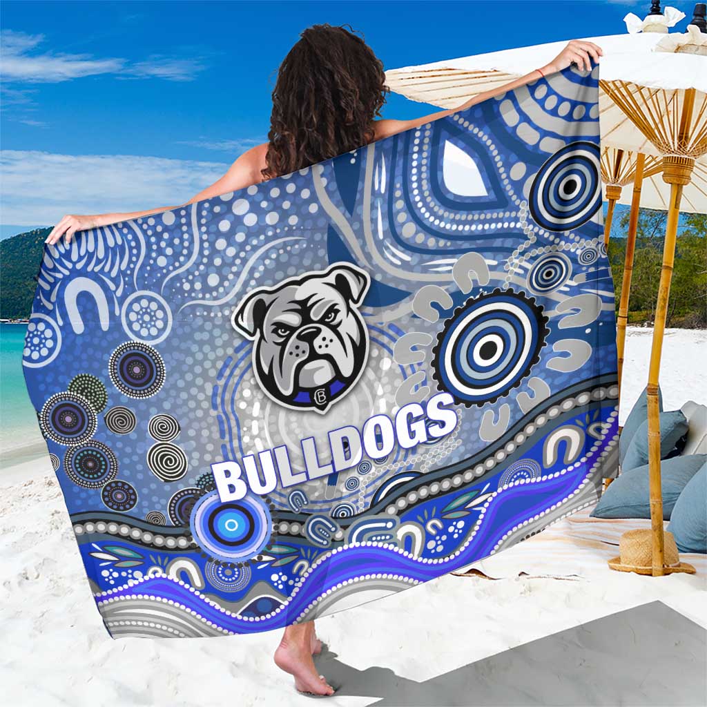 Canterbury Bankstown Bulldogs Rugby Sarong Australian Aboriginal Dot Painting Style