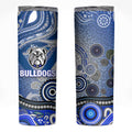 Canterbury Bankstown Bulldogs Rugby Skinny Tumbler Australian Aboriginal Dot Painting Style
