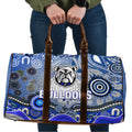 Canterbury Bankstown Bulldogs Rugby Travel Bag Australian Aboriginal Dot Painting Style