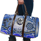 Canterbury Bankstown Bulldogs Rugby Travel Bag Australian Aboriginal Dot Painting Style
