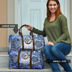 Canterbury Bankstown Bulldogs Rugby Travel Bag Australian Aboriginal Dot Painting Style