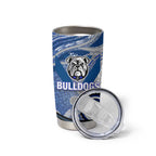 Canterbury Bankstown Bulldogs Rugby Tumbler Cup Australian Aboriginal Dot Painting Style