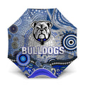 Canterbury Bankstown Bulldogs Rugby Umbrella Australian Aboriginal Dot Painting Style