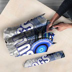 Canterbury Bankstown Bulldogs Rugby Umbrella Australian Aboriginal Dot Painting Style