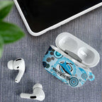 Cronulla Sutherland Sharks Rugby AirPods Case Australian Aboriginal Dot Painting Style