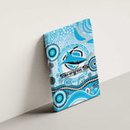 Cronulla Sutherland Sharks Rugby Canvas Wall Art Australian Aboriginal Dot Painting Style