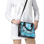 Cronulla Sutherland Sharks Rugby Shoulder Handbag Australian Aboriginal Dot Painting Style
