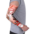 Dolphins Rugby Arm Sleeves Australian Aboriginal Dot Painting Style