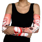 Dolphins Rugby Arm Sleeves Australian Aboriginal Dot Painting Style