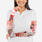 Dolphins Rugby Arm Sleeves Australian Aboriginal Dot Painting Style