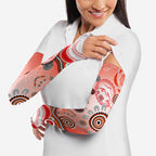 Dolphins Rugby Arm Sleeves Australian Aboriginal Dot Painting Style