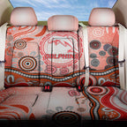 Dolphins Rugby Back Car Seat Cover Australian Aboriginal Dot Painting Style