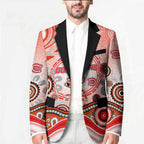Dolphins Rugby Blazer Australian Aboriginal Dot Painting Style