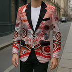 Dolphins Rugby Blazer Australian Aboriginal Dot Painting Style