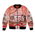 Dolphins Rugby Bomber Jacket Australian Aboriginal Dot Painting Style