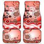 Dolphins Rugby Car Mats Australian Aboriginal Dot Painting Style
