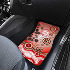 Dolphins Rugby Car Mats Australian Aboriginal Dot Painting Style