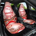 Dolphins Rugby Car Seat Cover Australian Aboriginal Dot Painting Style