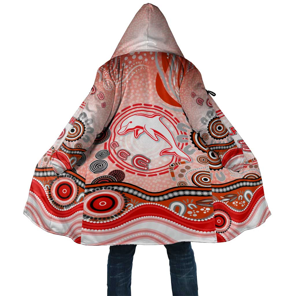 Dolphins Rugby Cloak Australian Aboriginal Dot Painting Style