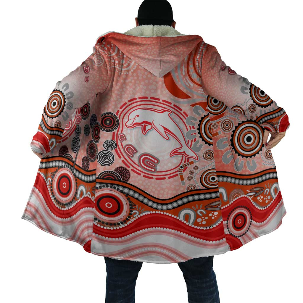 Dolphins Rugby Cloak Australian Aboriginal Dot Painting Style