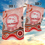 Dolphins Rugby Garden Flag Australian Aboriginal Dot Painting Style