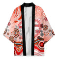 Dolphins Rugby Kimono Australian Aboriginal Dot Painting Style