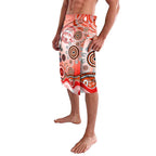 Dolphins Rugby Lavalava Australian Aboriginal Dot Painting Style