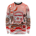 Dolphins Rugby Long Sleeve Shirt Australian Aboriginal Dot Painting Style