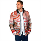 Dolphins Rugby Padded Jacket Australian Aboriginal Dot Painting Style