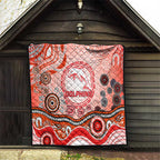 Dolphins Rugby Quilt Australian Aboriginal Dot Painting Style