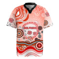 Dolphins Rugby Rugby Jersey Australian Aboriginal Dot Painting Style
