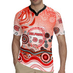 Dolphins Rugby Rugby Jersey Australian Aboriginal Dot Painting Style
