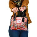 Dolphins Rugby Shoulder Handbag Australian Aboriginal Dot Painting Style