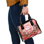Dolphins Rugby Shoulder Handbag Australian Aboriginal Dot Painting Style