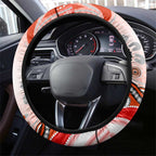 Dolphins Rugby Steering Wheel Cover Australian Aboriginal Dot Painting Style